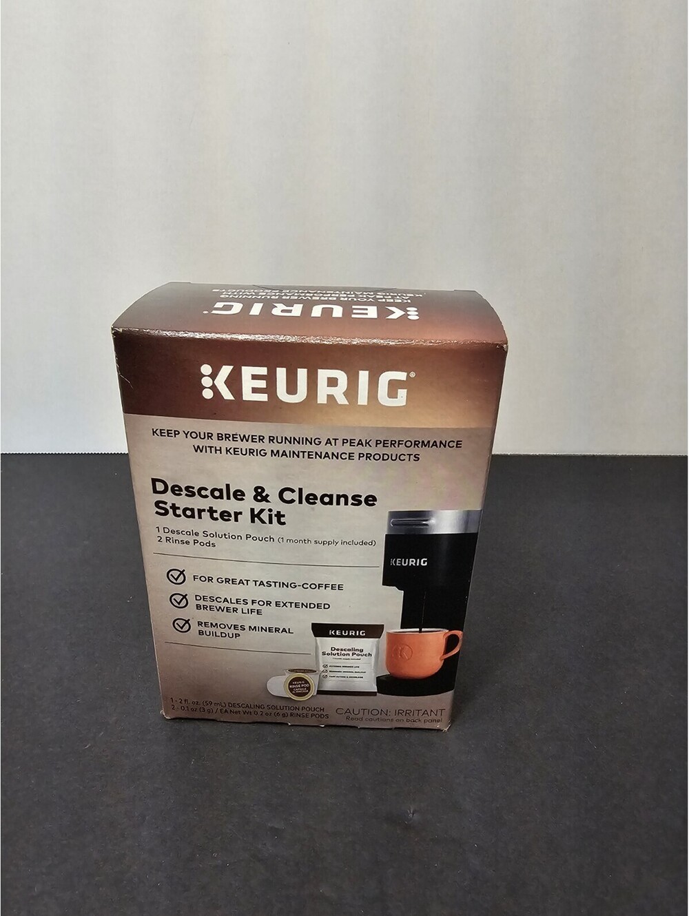 NEW - KEURIG Descale & Cleanse Starter Kit 1-Descaling Solution 2-Rinse Pods